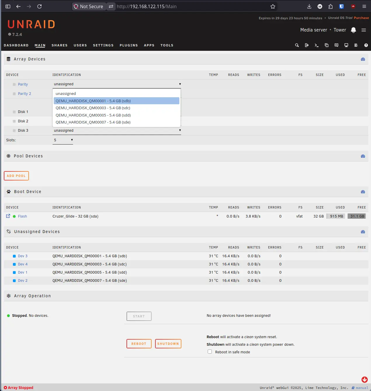 Unraid Array Assignment