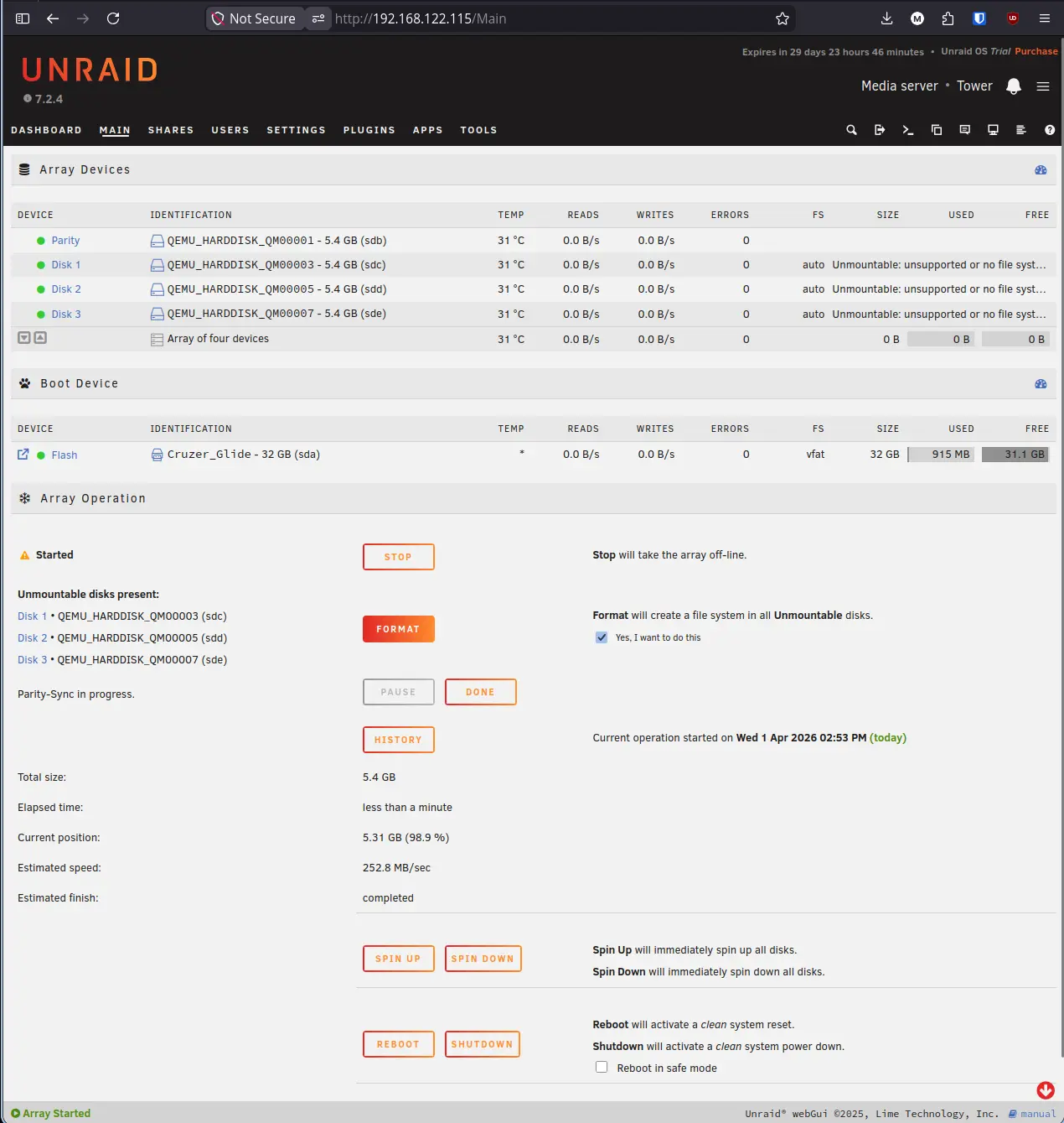 Unraid Format Confirmation