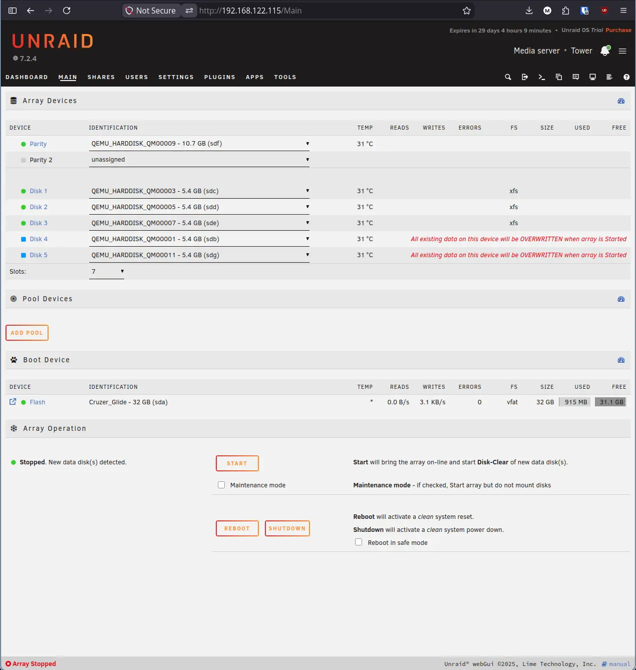 Unraid Assign Drives Overwrite Warning