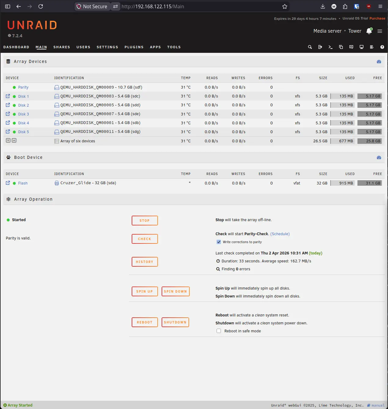 Unraid Final Array